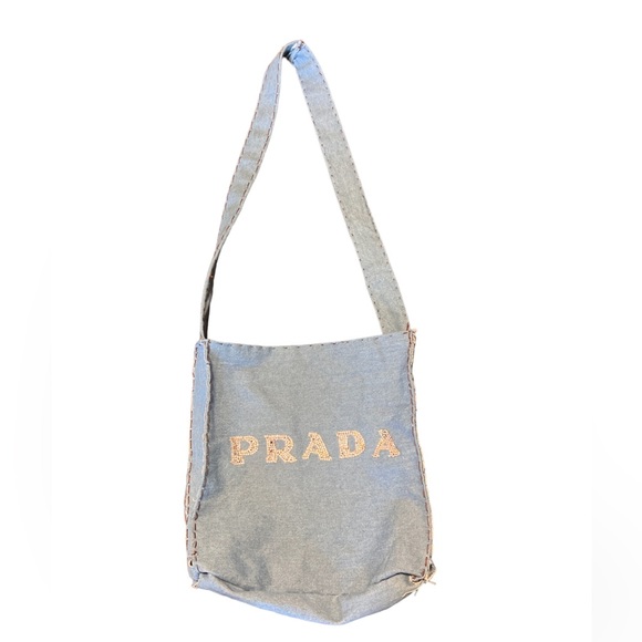 HANDCRAFTED DENIM BAG - Picture 1 of 6